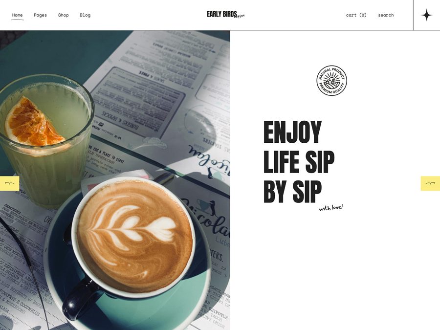 Early Birds - coffee shop online store