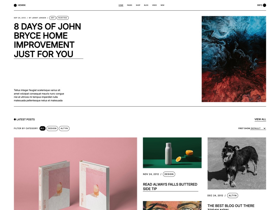 Henrik magazine - editorial magazine layout